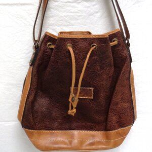 Patricia Nash Tooled Leather Bucket Bag